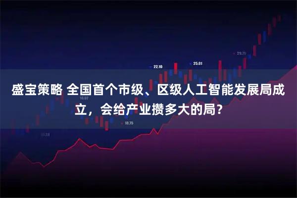 盛宝策略 全国首个市级、区级人工智能发展局成立，会给产业攒多大的局？