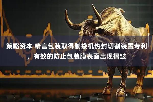 策略资本 精言包装取得制袋机热封切割装置专利，有效的防止包装膜表面出现褶皱